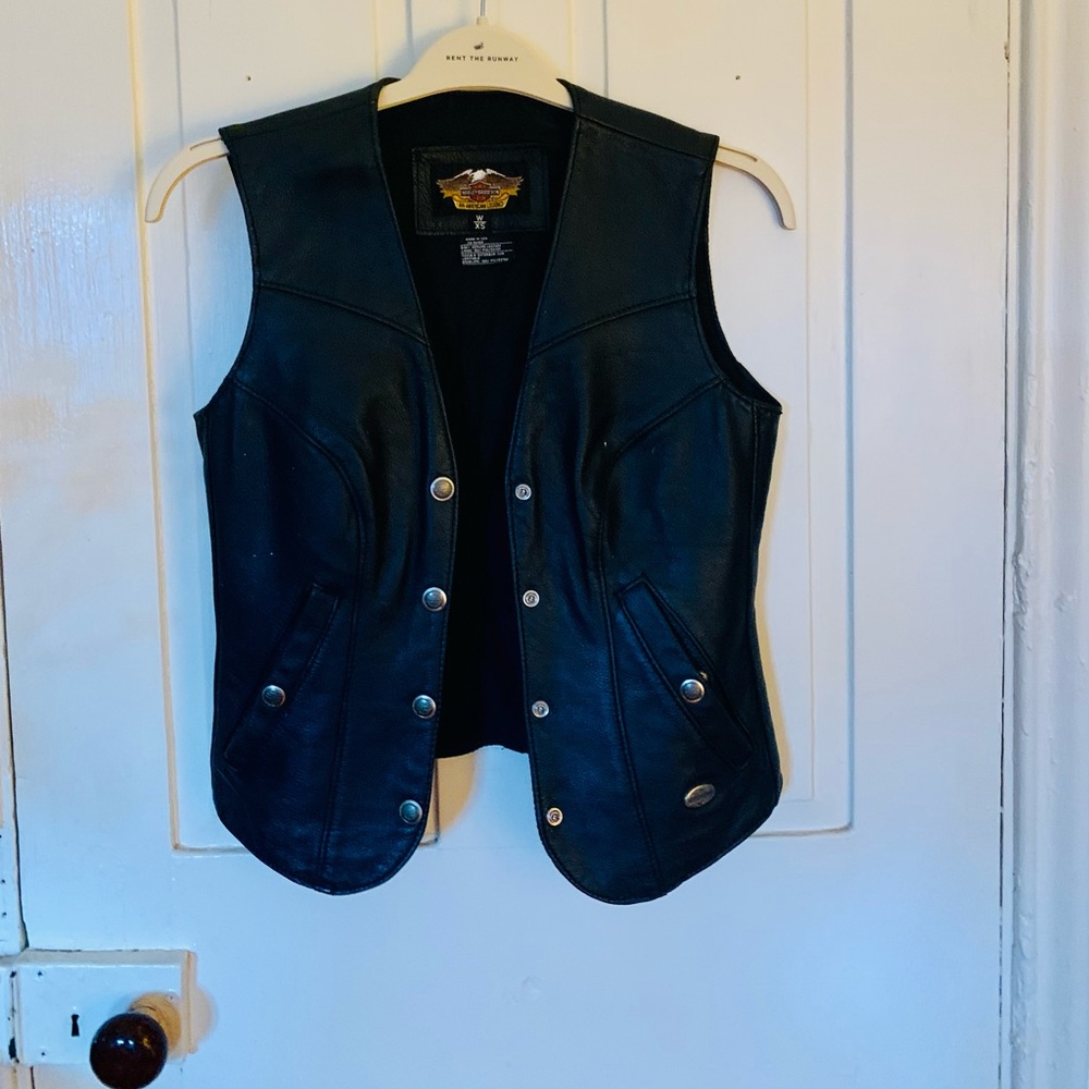 Harley Davidson leather vest